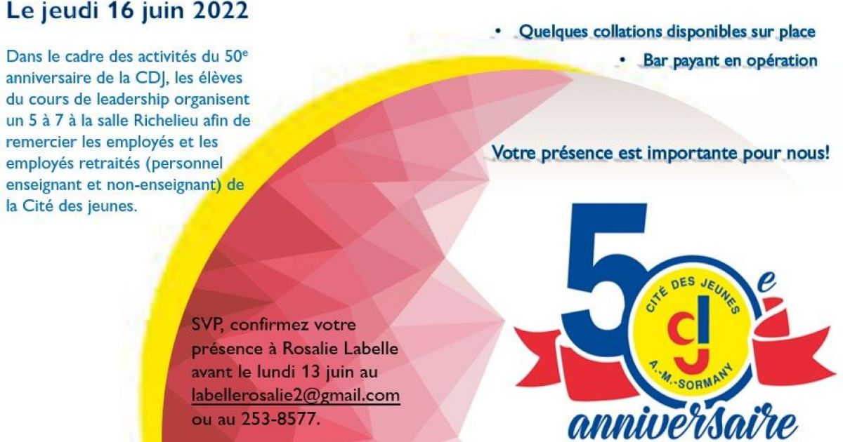 Rencontre du 50e anniversaire de la CDJ pour les employés retraités